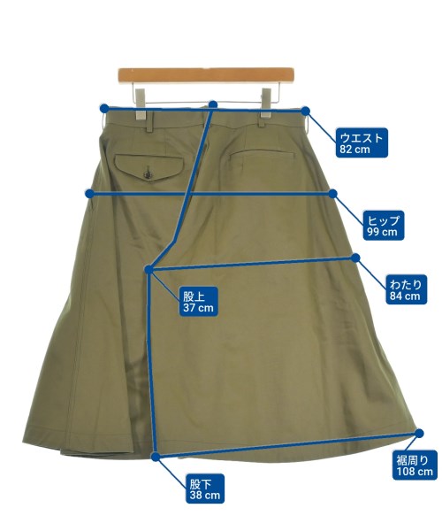 COMME des GARCONS HOMME PLUS（コムデギャルソンオムプリュス）ショートパンツ カーキ サイズ:M メンズ/2200621145045