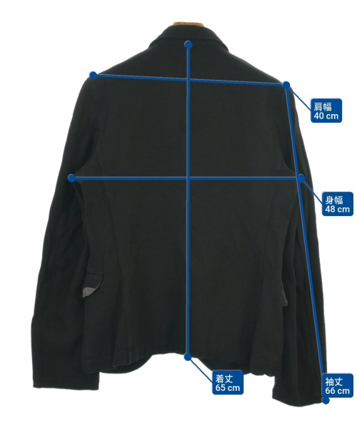 COMME des GARCONS HOMME PLUS（コムデギャルソンオムプリュス）カジュアルジャケット 黒 サイズ:S メンズ/2200621325034
