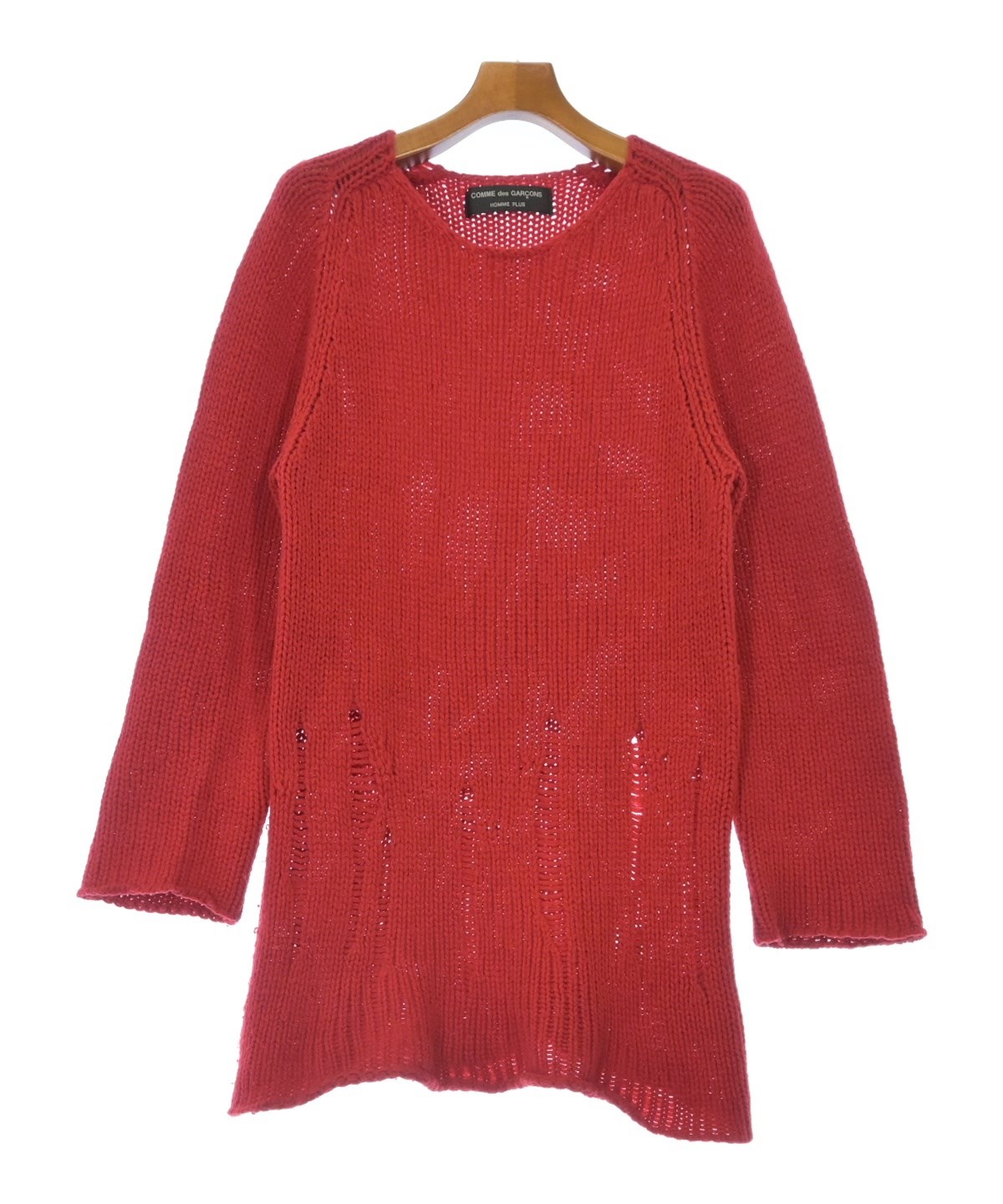 COMME des GARCONS HOMME PLUS 98AW レッドニット COMME des GARCONS HOMME PLUS（コムデギャルソンオムプリュス