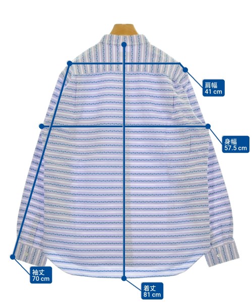 COMME des GARCONS HOMME PLUS（コムデギャルソンオムプリュス）カジュアルシャツ 紫 サイズ:XL メンズ/2200675470018