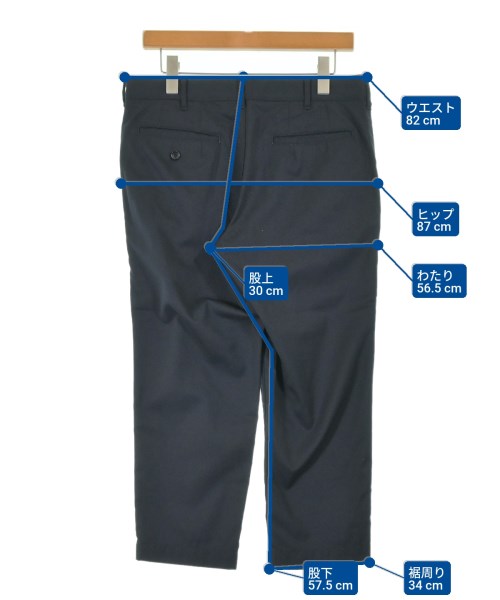 COMME des GARCONS HOMME PLUS（コムデギャルソンオムプリュス）クロップドパンツ 紺 サイズ:M メンズ/2200675084130