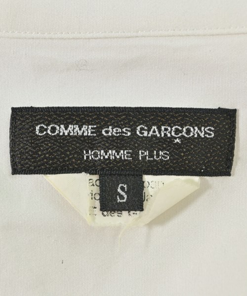 COMME des GARCONS HOMME PLUS（コムデギャルソンオムプリュス）カジュアルシャツ 白 サイズ:S メンズ/2200669227109