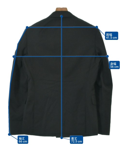 COMME des GARCONS HOMME PLUS（コムデギャルソンオムプリュス）テーラードジャケット 黒 サイズ:XS メンズ/2200677427041