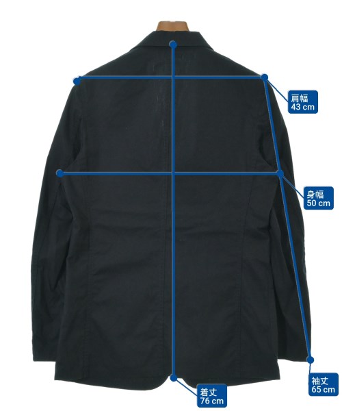 COMME des GARCONS HOMME PLUS（コムデギャルソンオムプリュス）カジュアルジャケット 黒 サイズ:M メンズ/2200672924026