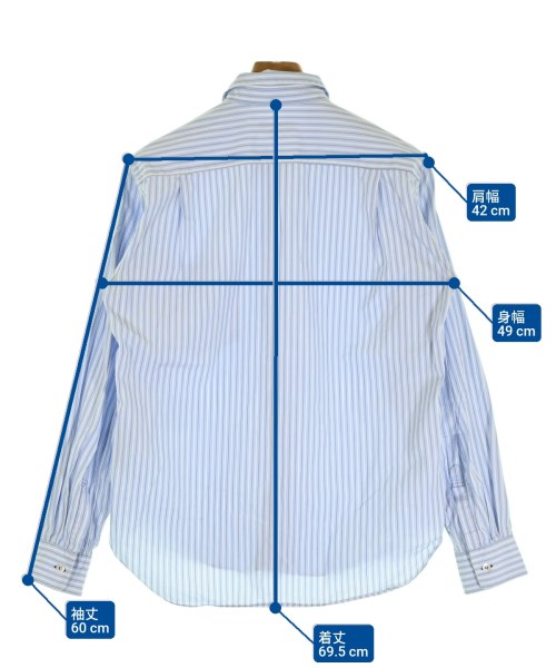 COMME des GARCONS HOMME PLUS（コムデギャルソンオムプリュス）カジュアルシャツ 青 サイズ:XS メンズ/2200678304037