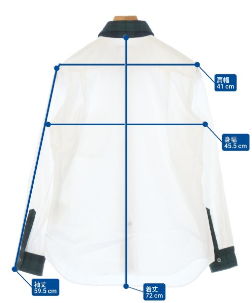 COMME des GARCONS HOMME PLUS（コムデギャルソンオムプリュス）カジュアルシャツ 白 サイズ:XS メンズ/2200678385029