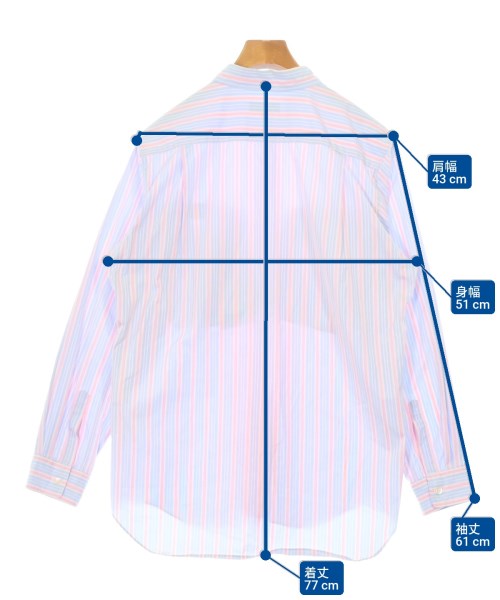 COMME des GARCONS HOMME PLUS（コムデギャルソンオムプリュス）カジュアルシャツ 青 サイズ:M メンズ/2200674380165