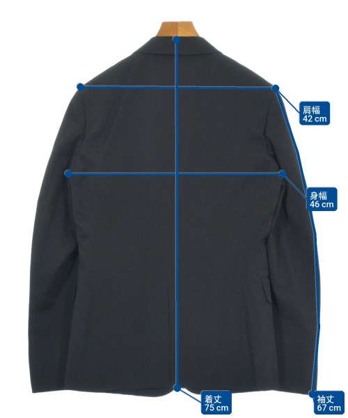 COMME des GARCONS HOMME PLUS（コムデギャルソンオムプリュス）テーラードジャケット 黒 サイズ:S メンズ/2200678565025