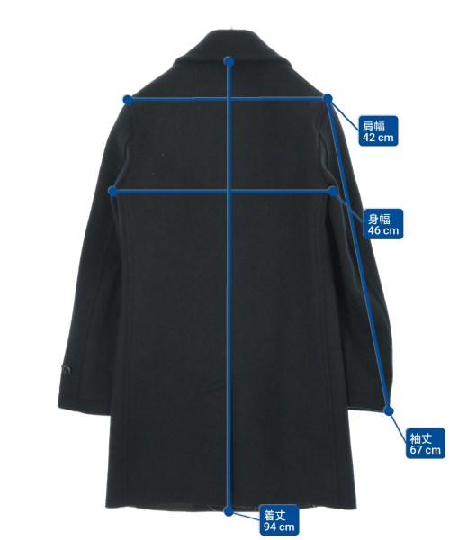 COMME des GARCONS HOMME PLUS（コムデギャルソンオムプリュス）ピーコート 紺 サイズ:S メンズ/2200679356011