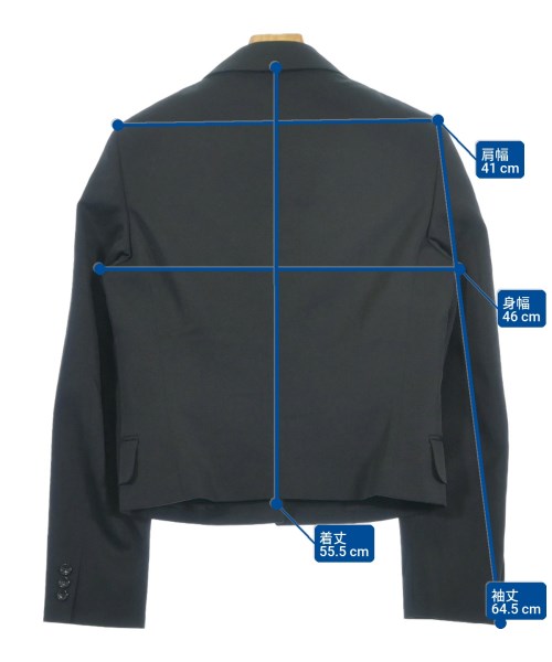 COMME des GARCONS HOMME PLUS（コムデギャルソンオムプリュス）テーラードジャケット 黒 サイズ:XS メンズ/2200680393012