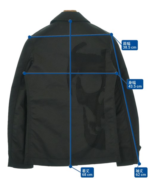 COMME des GARCONS HOMME PLUS（コムデギャルソンオムプリュス）ステンカラーコート 黒 サイズ:XS メンズ/2200680475084