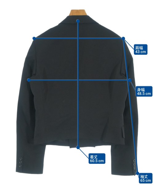 COMME des GARCONS HOMME PLUS（コムデギャルソンオムプリュス）カジュアルジャケット 黒 サイズ:S メンズ/2200693946014
