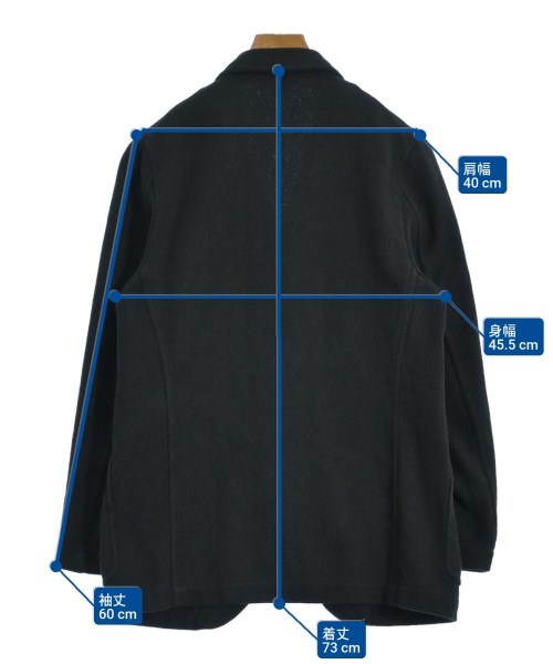 COMME des GARCONS HOMME PLUS（コムデギャルソンオムプリュス）カジュアルジャケット 黒 サイズ:S メンズ/2200695005016