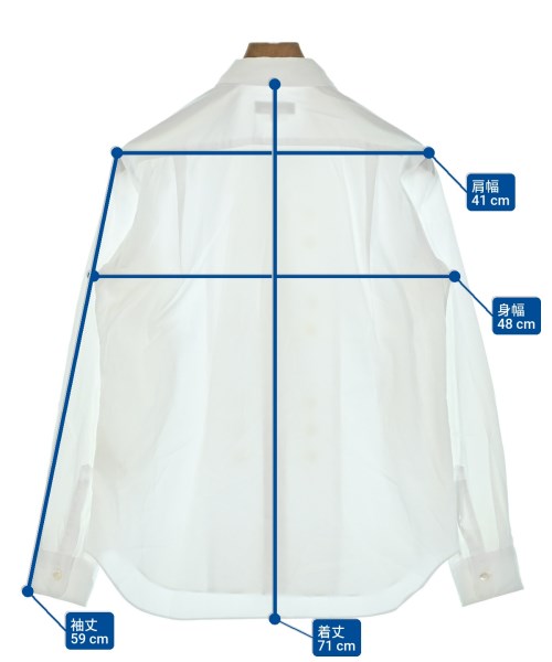 COMME des GARCONS HOMME PLUS（コムデギャルソンオムプリュス）カジュアルシャツ 白 サイズ:XS メンズ/2200616707098