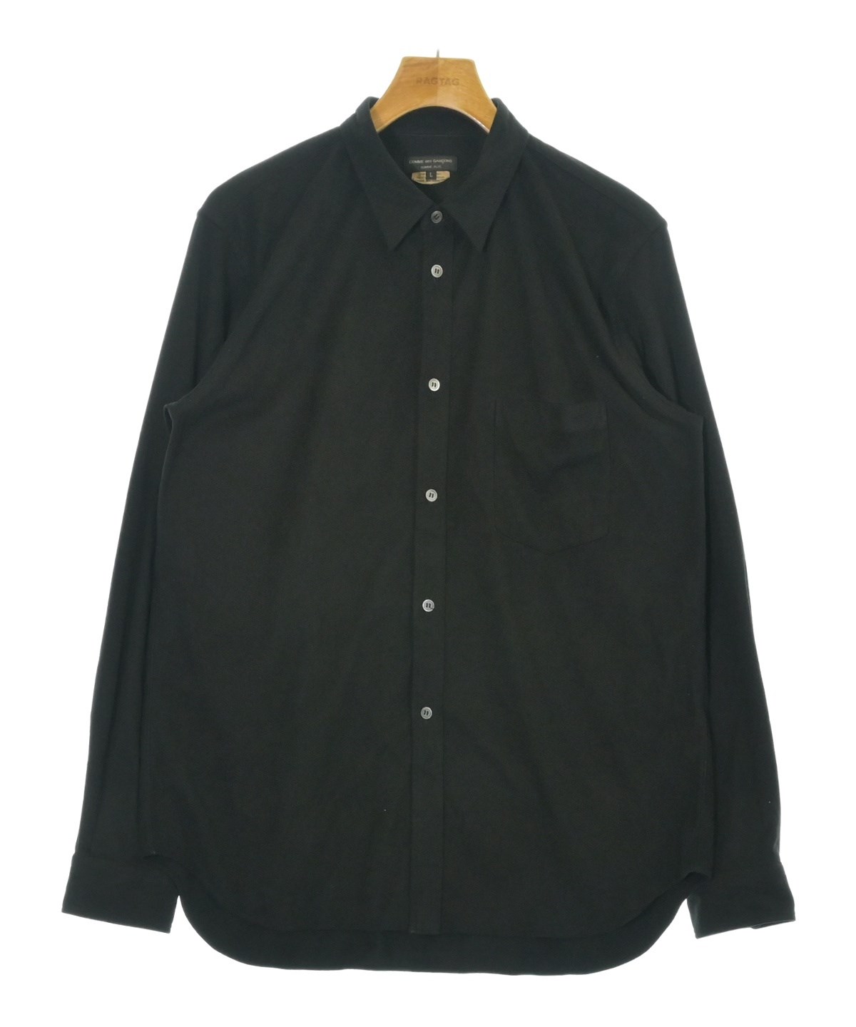 【COMMEdeaGARCONS HOMME PLUS 】ブラック　シャツ COMME des GARCONS HOMME PLUS（コムデギャルソンオムプリュス