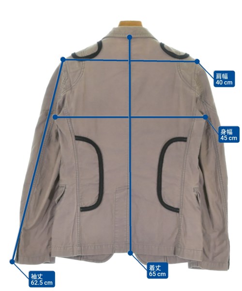 COMME des GARCONS HOMME PLUS（コムデギャルソンオムプリュス）カジュアルジャケット グレー サイズ:XS メンズ/2200698530027