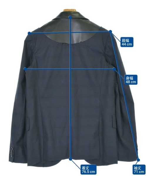 COMME des GARCONS HOMME PLUS（コムデギャルソンオムプリュス）テーラードジャケット 紺 サイズ:S メンズ/2200694620067