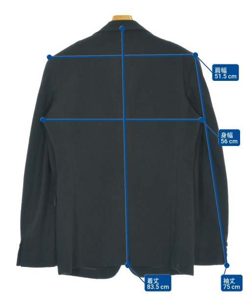 COMME des GARCONS HOMME PLUS（コムデギャルソンオムプリュス）ジャケット 黒 サイズ:L メンズ/2200698831018