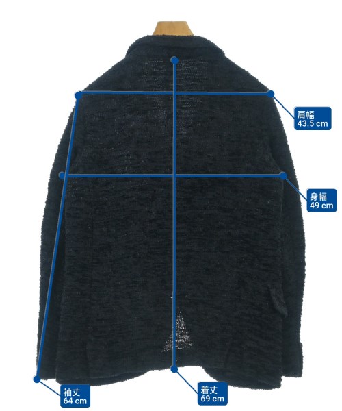 COMME des GARCONS HOMME PLUS（コムデギャルソンオムプリュス）カジュアルジャケット 黒 サイズ:S メンズ/2200699980043