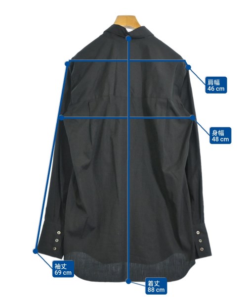 COMME des GARCONS HOMME PLUS（コムデギャルソンオムプリュス）カジュアルシャツ 黒 サイズ:M メンズ/2200699987080