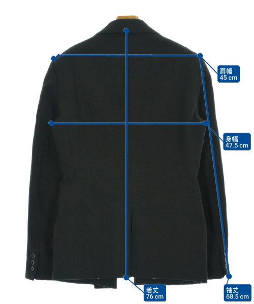 COMME des GARCONS HOMME PLUS（コムデギャルソンオムプリュス）ジャケット 黒 サイズ:M メンズ/2200700463015