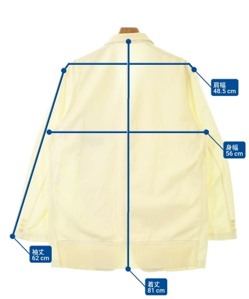 COMME des GARCONS HOMME（コムデギャルソンオム）カジュアルジャケット 白 サイズ:S メンズ/2200701304027
