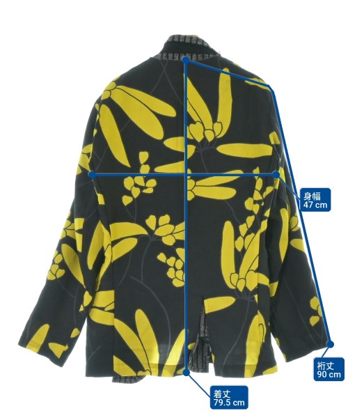 COMME des GARCONS HOMME PLUS（コムデギャルソンオムプリュス）カジュアルジャケット 黒 サイズ:S メンズ/2200701322021