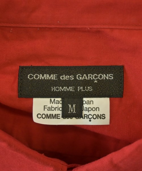 COMME des GARCONS HOMME PLUS（コムデギャルソンオムプリュス）カジュアルシャツ 赤 サイズ:M メンズ/2200701341022