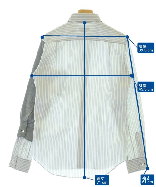 COMME des GARCONS HOMME PLUS（コムデギャルソンオムプリュス）カジュアルシャツ グレー サイズ:XS メンズ/2200701383121