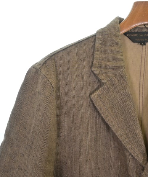 COMME des GARCONS HOMME PLUS（コムデギャルソンオムプリュス）カジュアルジャケット 茶 サイズ:L メンズ/2200656213016