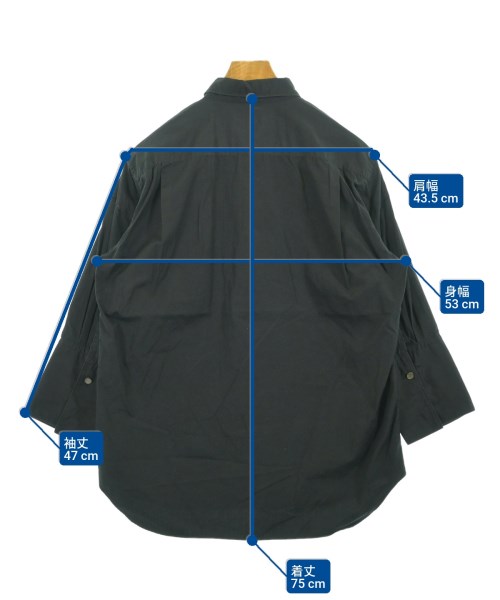 COMME des GARCONS HOMME PLUS（コムデギャルソンオムプリュス）カジュアルシャツ 黒 サイズ:M メンズ/2200657345044