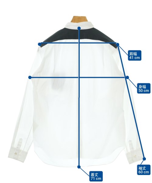 COMME des GARCONS HOMME PLUS（コムデギャルソンオムプリュス）カジュアルシャツ 白 サイズ:XS メンズ/2200657345051