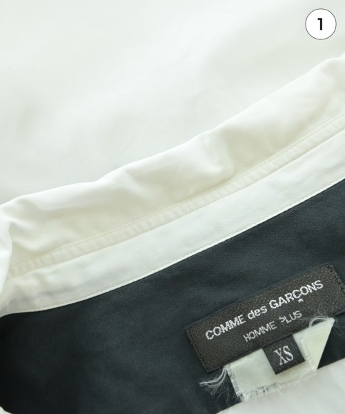 COMME des GARCONS HOMME PLUS（コムデギャルソンオムプリュス）カジュアルシャツ 白 サイズ:XS メンズ/2200657345051