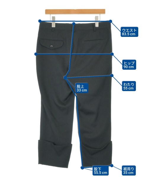 COMME des GARCONS HOMME PLUS（コムデギャルソンオムプリュス）スラックス 黒 サイズ:M メンズ/2200657891077