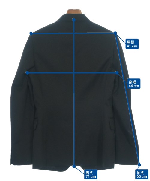 COMME des GARCONS HOMME PLUS（コムデギャルソンオムプリュス）テーラードジャケット 黒 サイズ:SS メンズ/2200658696022