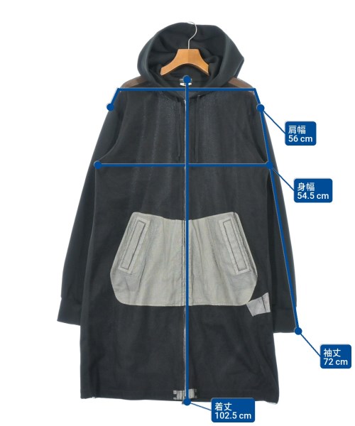 COMME des GARCONS HOMME PLUS（コムデギャルソンオムプリュス）パーカー 黒 サイズ:XL メンズ/2200659238047