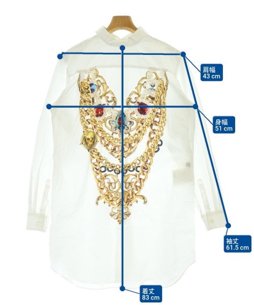 COMME des GARCONS HOMME PLUS（コムデギャルソンオムプリュス）カジュアルシャツ 白 サイズ:S メンズ/2200656916108