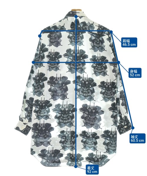 COMME des GARCONS HOMME PLUS（コムデギャルソンオムプリュス）カジュアルシャツ 白 サイズ:S メンズ/2200656916115