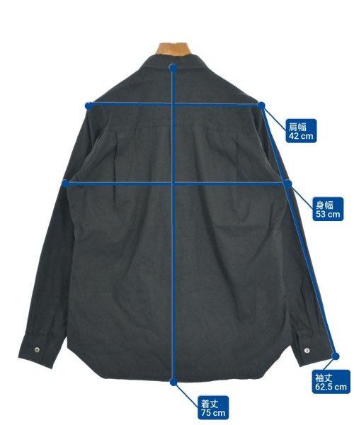 COMME des GARCONS HOMME PLUS（コムデギャルソンオムプリュス）カジュアルシャツ 黒 サイズ:M メンズ/2200661257012