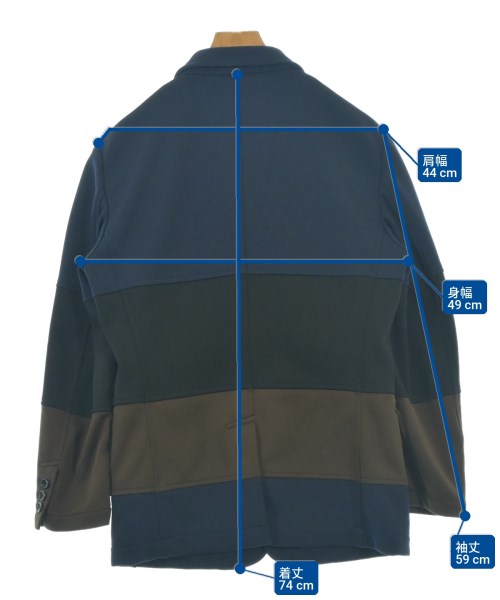 COMME des GARCONS HOMME PLUS（コムデギャルソンオムプリュス）ジャケット 紺 サイズ:M メンズ/2200708890042