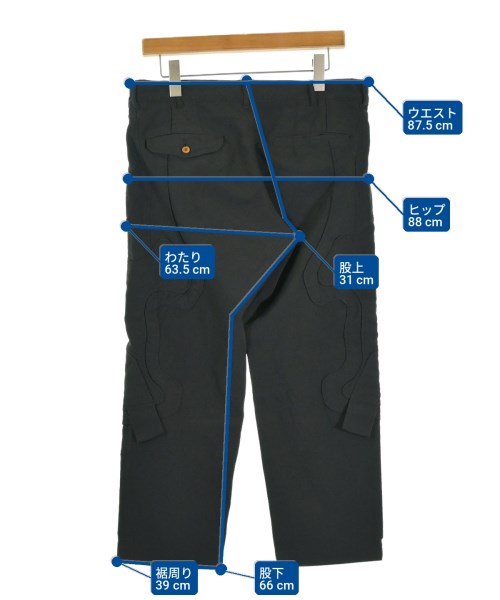 COMME des GARCONS HOMME PLUS（コムデギャルソンオムプリュス）クロップドパンツ 黒 サイズ:M メンズ/2200713656084