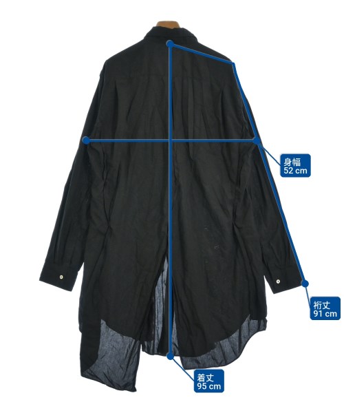 COMME des GARCONS HOMME PLUS（コムデギャルソンオムプリュス）カジュアルシャツ 黒 サイズ:L メンズ/2200714971032