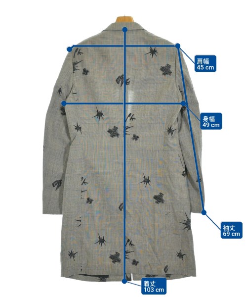 COMME des GARCONS HOMME PLUS（コムデギャルソンオムプリュス）チェスターコート 黒 サイズ:M メンズ/2200715393024