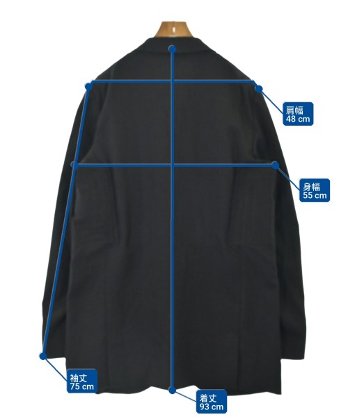 COMME des GARCONS HOMME PLUS（コムデギャルソンオムプリュス）チェスターコート 黒 サイズ:XL メンズ/2200716200017