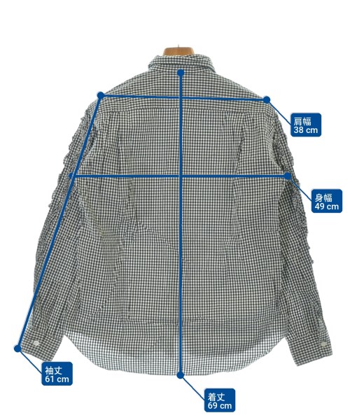 COMME des GARCONS HOMME PLUS（コムデギャルソンオムプリュス）カジュアルシャツ 黒 サイズ:XS メンズ/2200716495123