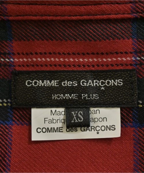 COMME des GARCONS HOMME PLUS（コムデギャルソンオムプリュス）カジュアルシャツ 赤 サイズ:XS メンズ/2200717104024