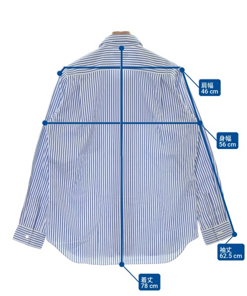 COMME des GARCONS HOMME PLUS（コムデギャルソンオムプリュス）カジュアルシャツ 青 サイズ:S メンズ/2200715240137