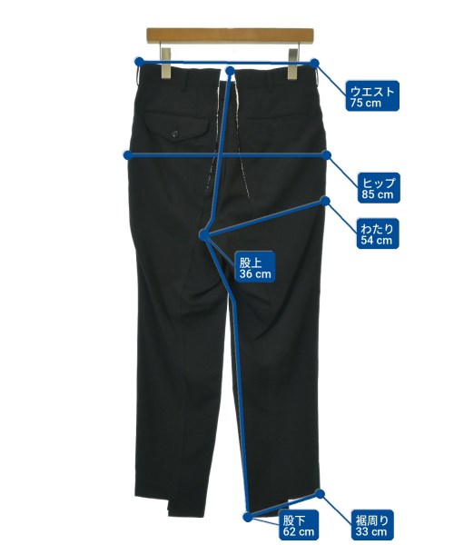 COMME des GARCONS HOMME PLUS（コムデギャルソンオムプリュス）クロップドパンツ 黒 サイズ:XS メンズ/2200718796020