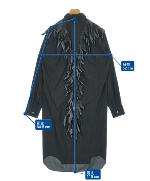 COMME des GARCONS HOMME PLUS（コムデギャルソンオムプリュス）カジュアルシャツ 黒 サイズ:S メンズ/2200719588013