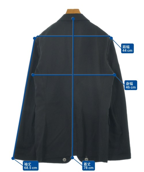 COMME des GARCONS HOMME PLUS（コムデギャルソンオムプリュス）カジュアルジャケット 黒 サイズ:M メンズ/2200632961115